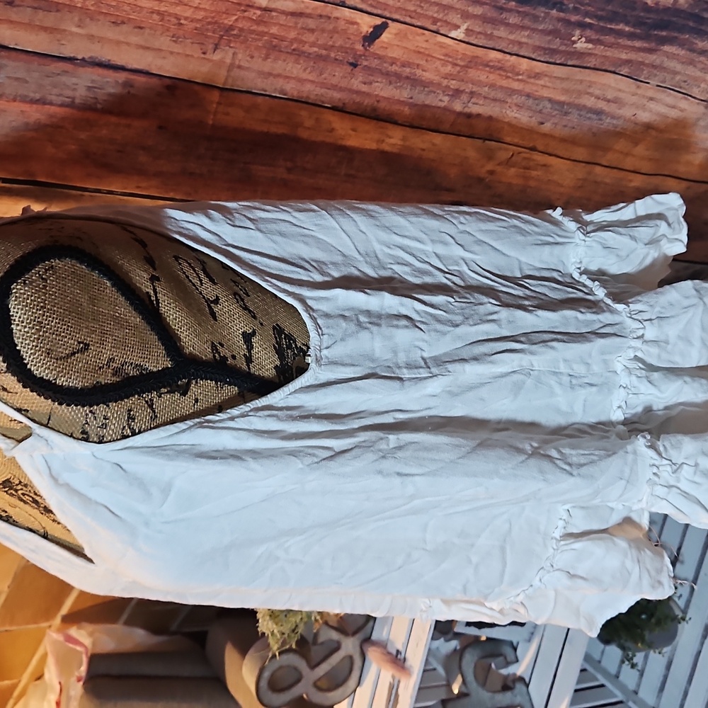 Umgee Boutique White Linen Tank Top Size 1XL - Picture 4 of 6